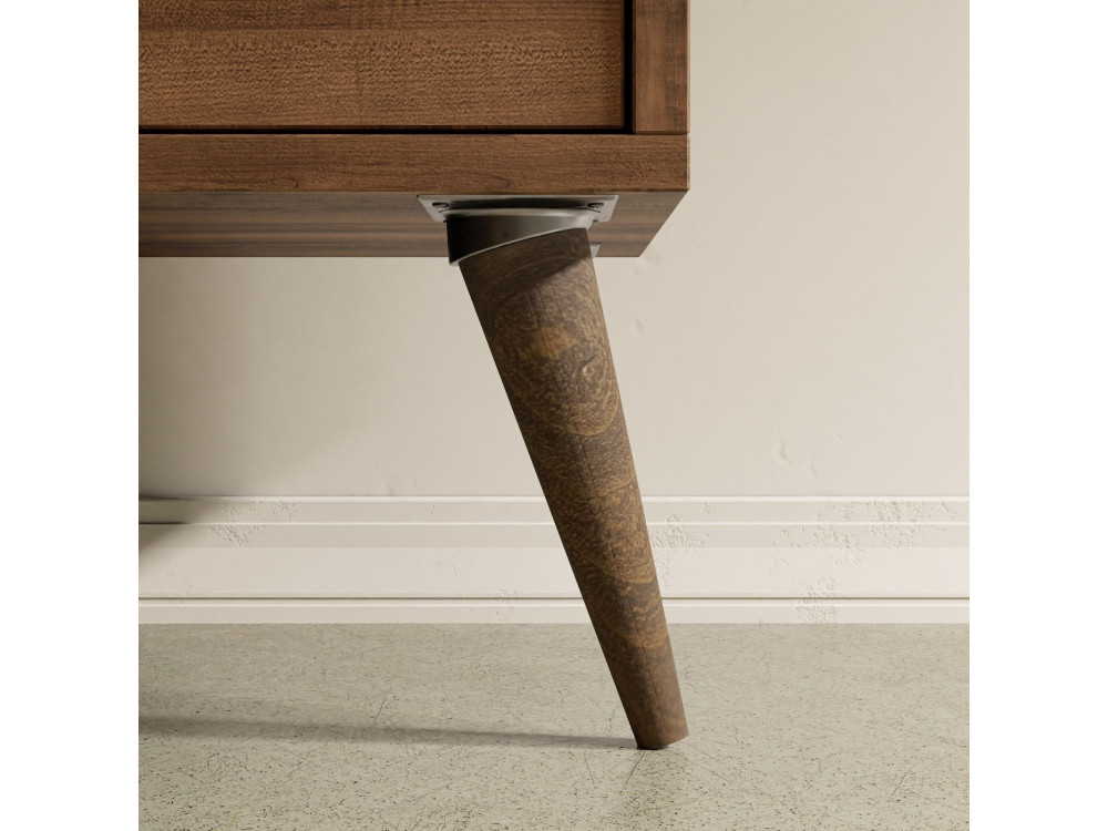 Mesa baja de madera "Exxen" - 90 x 41 x 54 cm - Gris antracita