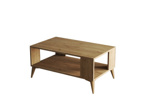 Mesa baja de madera "Authentic" - 90 x 41 x 54 cm - Marrón