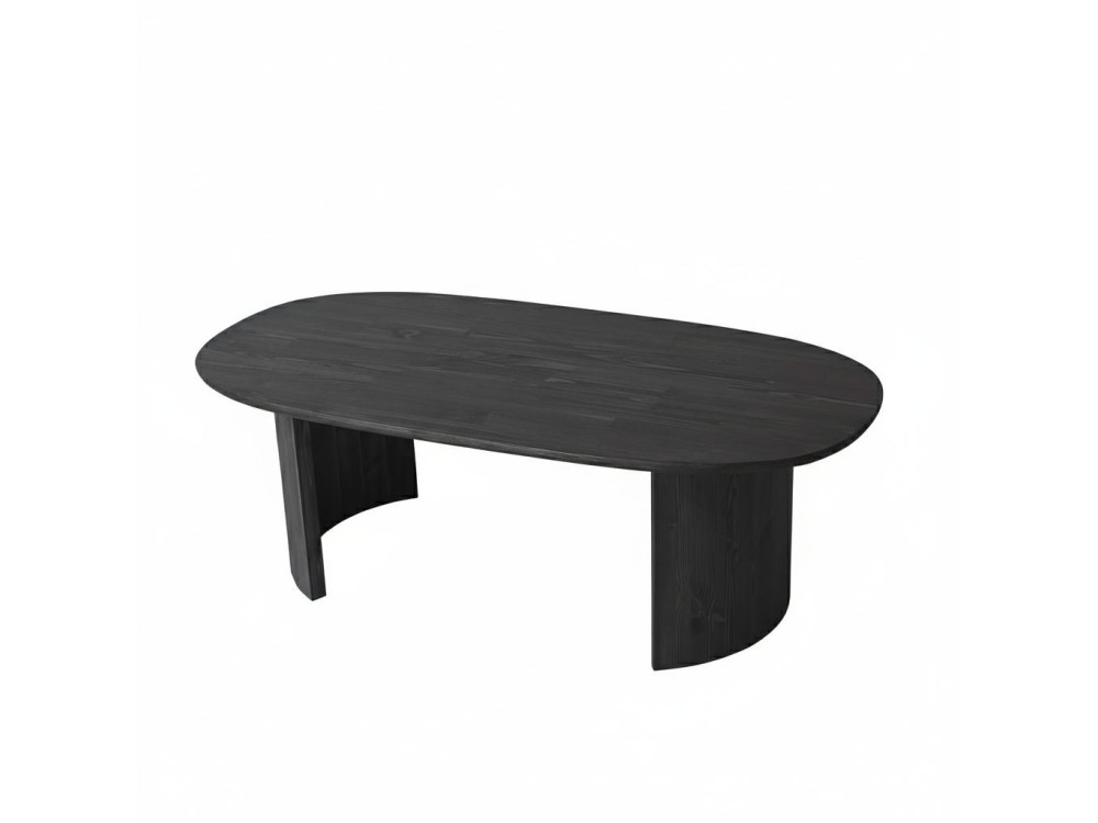 Mesa baja de madera "Hudson" - 120 x 60 x 40 cm - Gris antracita
