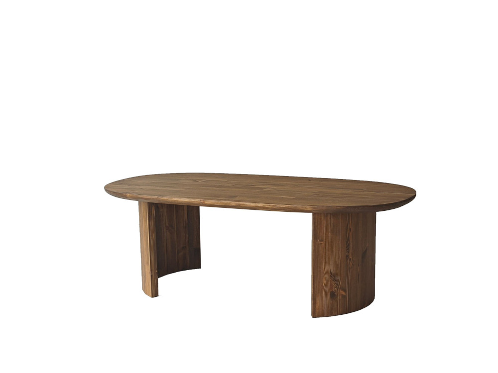Mesa baja de madera "Hudson" - 120 x 60 x 40 cm - Marrón