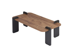 Mesa baja de madera "Renard" - 120 x 60 x 35 cm - Marrón claro