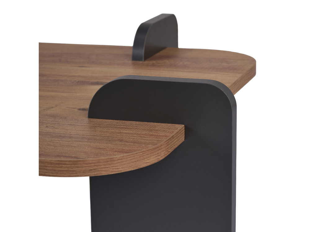 Mesa baja de madera "Renard" - 120 x 60 x 35 cm - Marrón claro