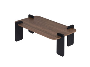 Mesa baja de madera "Renard" - 120 x 60 x 35 cm - Marrón