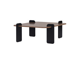 Mesa baja de madera "Marais" - 90 x 90 x 35 cm - Marrón