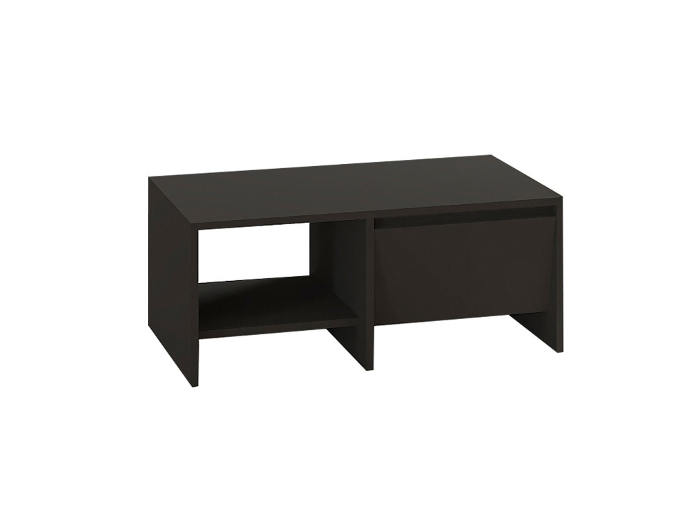 Mesa baja de madera "Laris" - 90 x 45 x 35 cm - Gris antracita