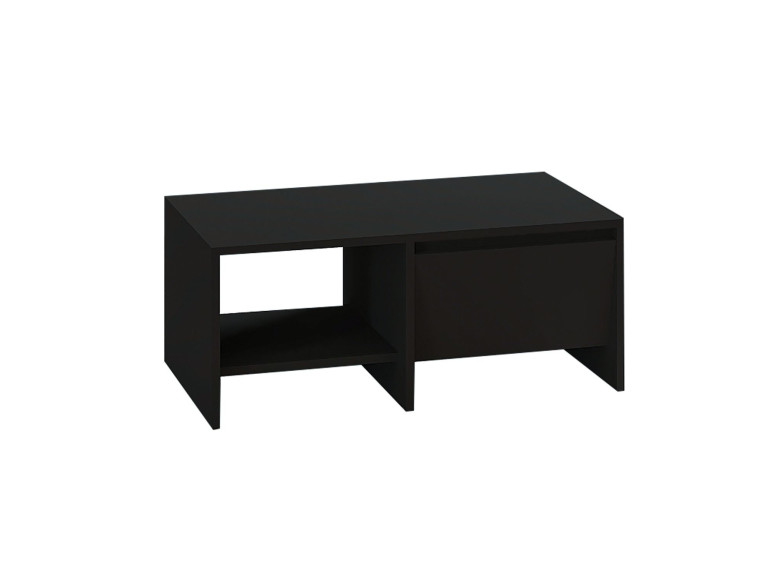 Mesa baja de madera "Laris" - 90 x 45 x 35 cm - Negra