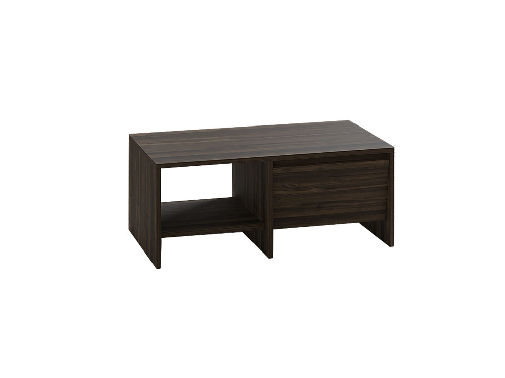 Mesa baja de madera "Laris" - 90 x 45 x 35 cm - Marrón