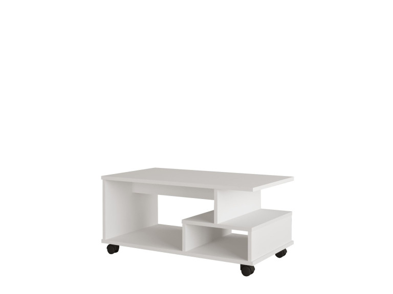 Mesa baja de madera "MIN9" - 90 x 51 x 42 cm - Blanca