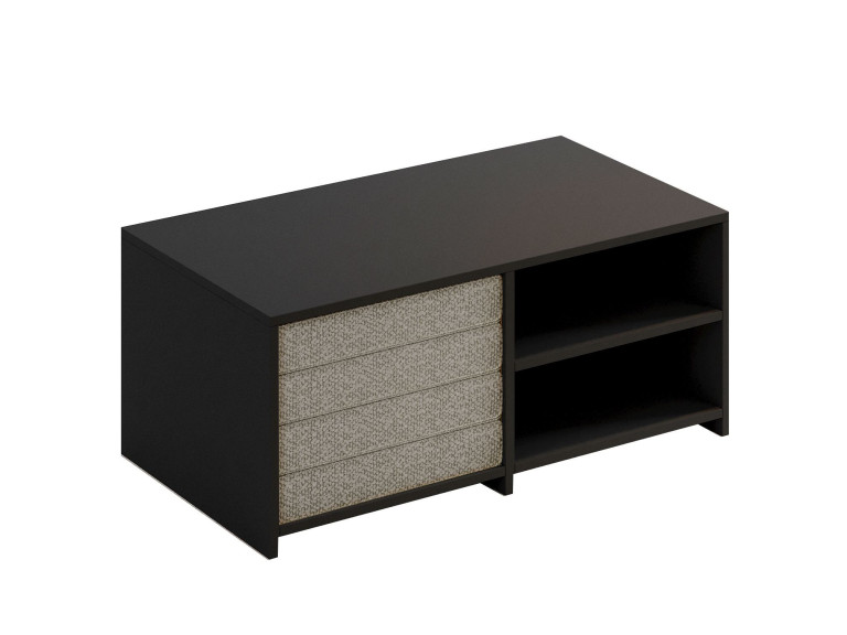 Juego de mesa baja de madera "Gord" - 90 x 45 x 44,1 cm - Antracita