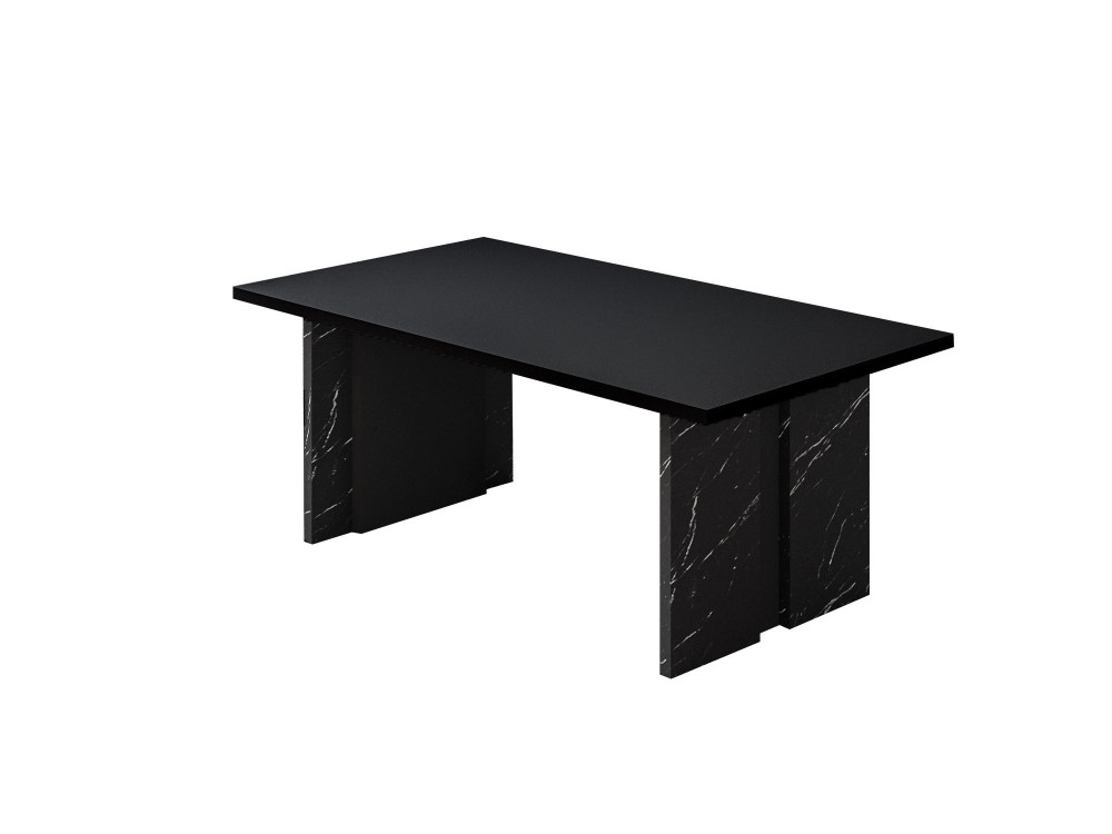 Mesa baja de madera "Ravello" - 90 x 50 x 40 cm - Negra