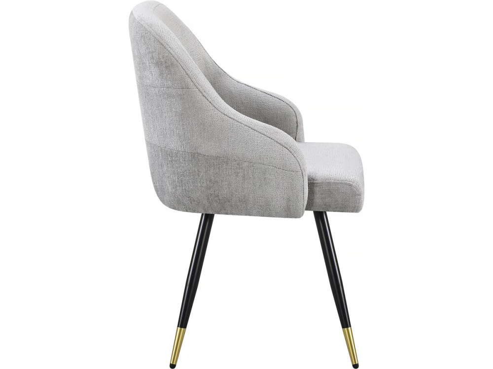 Juego de 2 sillas tapizadas "Harmony" - 54 x 57 x 90 cm - Beige