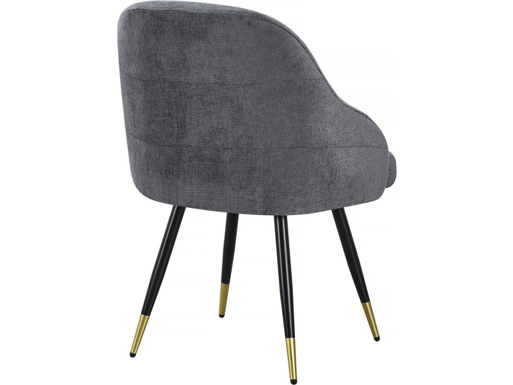 Juego de 2 sillas tapizadas "Harmony" - 54 x 57 x 90 cm - Gris