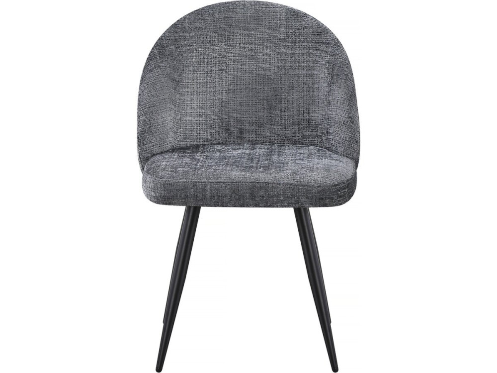Juego de 2 sillas tapizadas "Samuel" - 53 x 51 x 82 cm - Gris