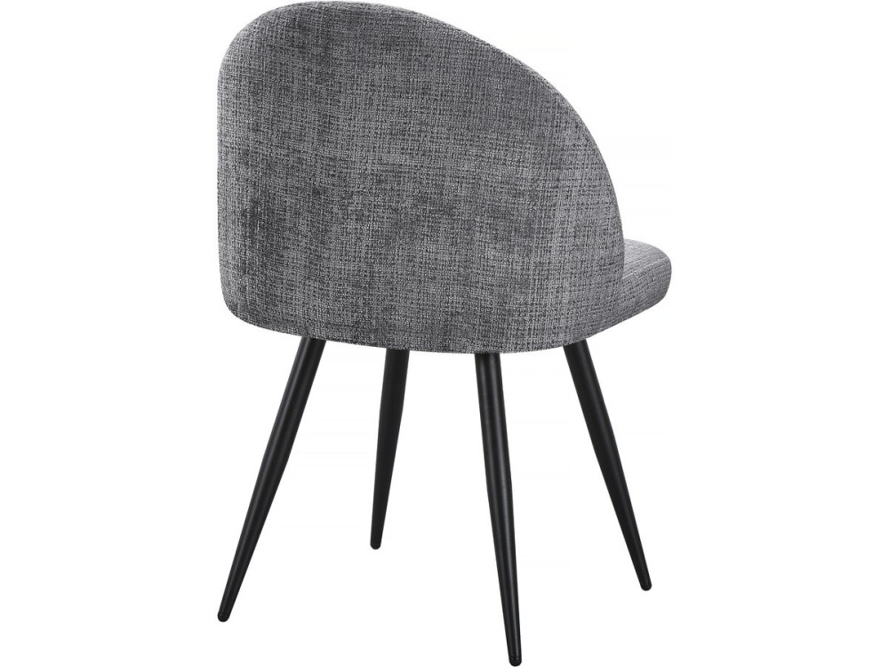 Juego de 2 sillas tapizadas "Samuel" - 53 x 51 x 82 cm - Gris