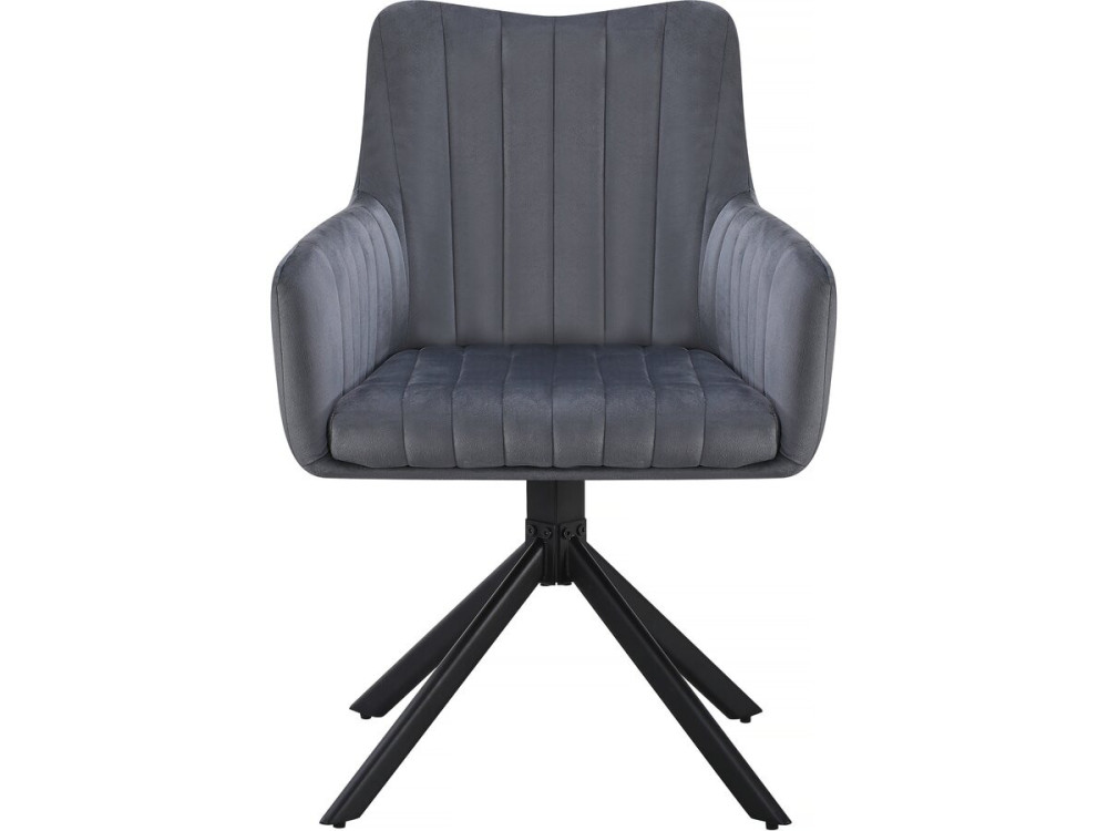 Juego de 2 sillas tapizadas "Pharell" - 60 x 61 x 91 cm - Gris