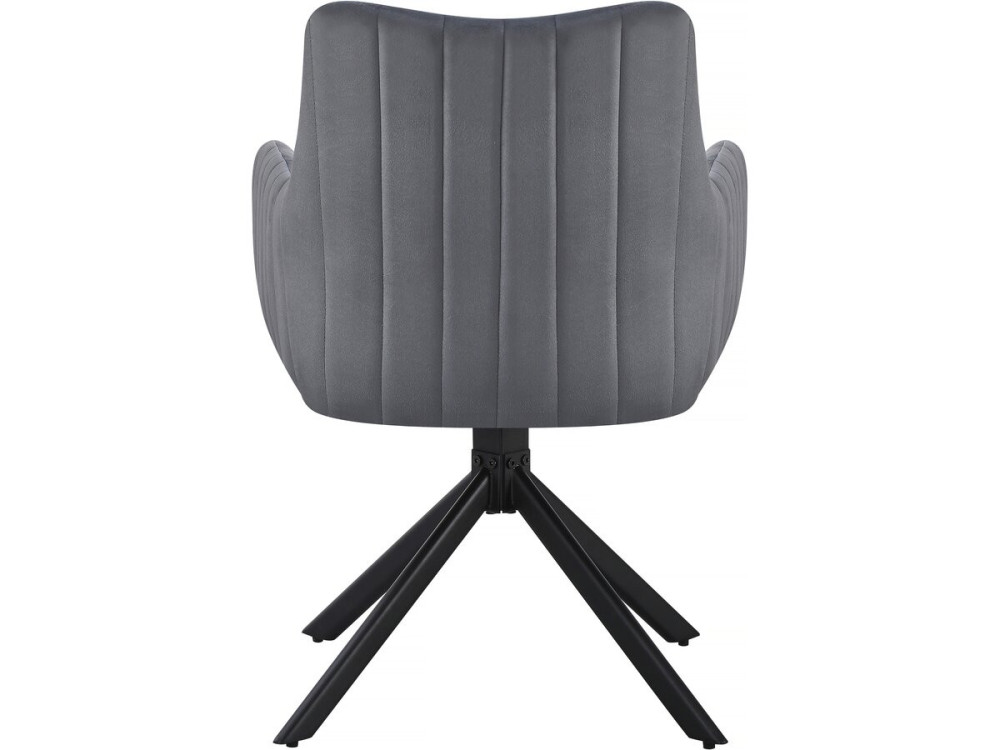 Juego de 2 sillas tapizadas "Pharell" - 60 x 61 x 91 cm - Gris