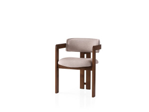 Silla de madera "Cozy" - 44 x 57 x 76 cm - Nogal Crema