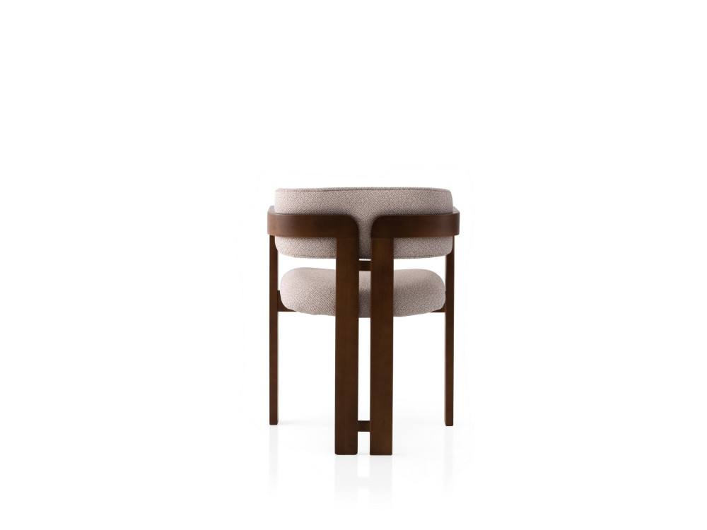 Silla de madera "Cozy" - 44 x 57 x 76 cm - Nogal Crema