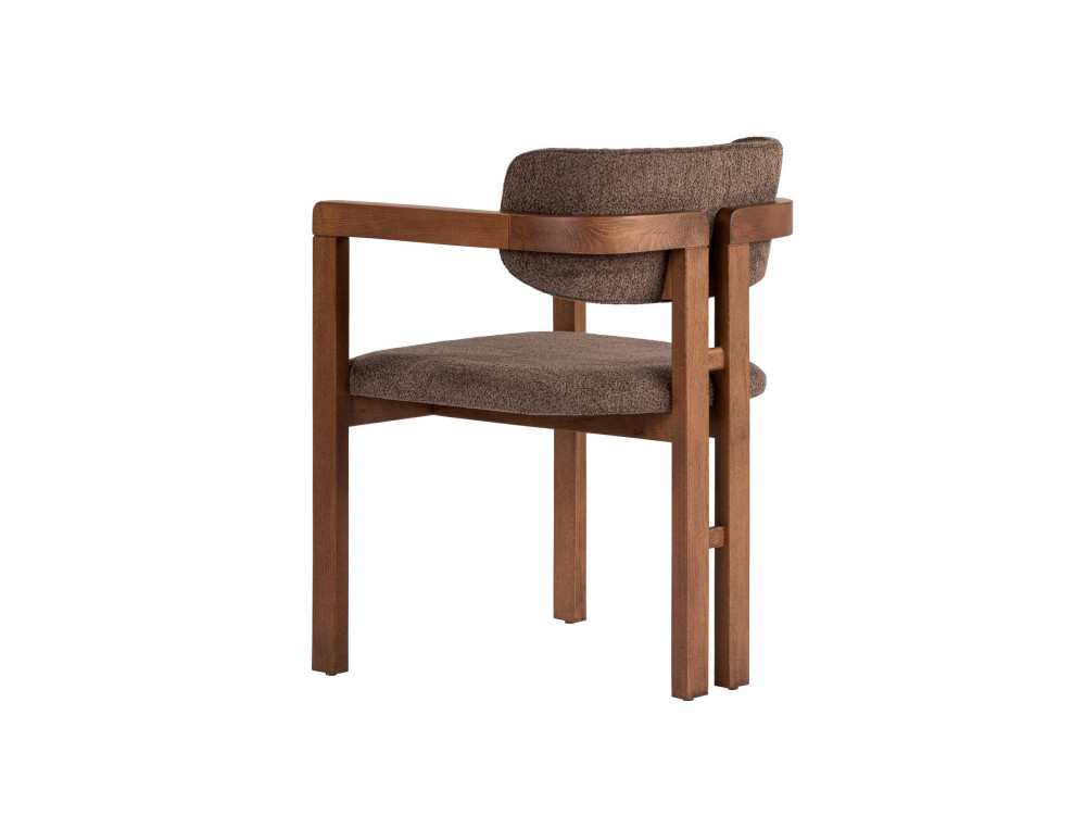 Silla de madera "Toscana" - 54 x 54 x 76 cm - Marrón / Nogal