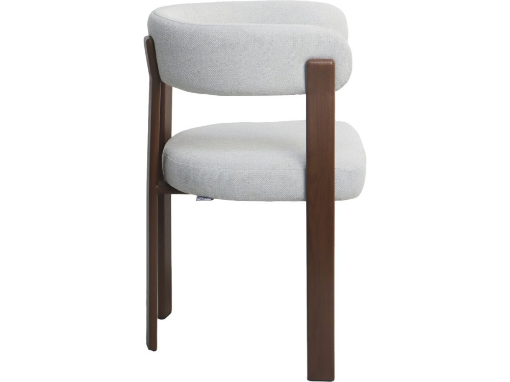 Lote de 2 sillas de comedor "Opale" con reposabrazos - Gris claro