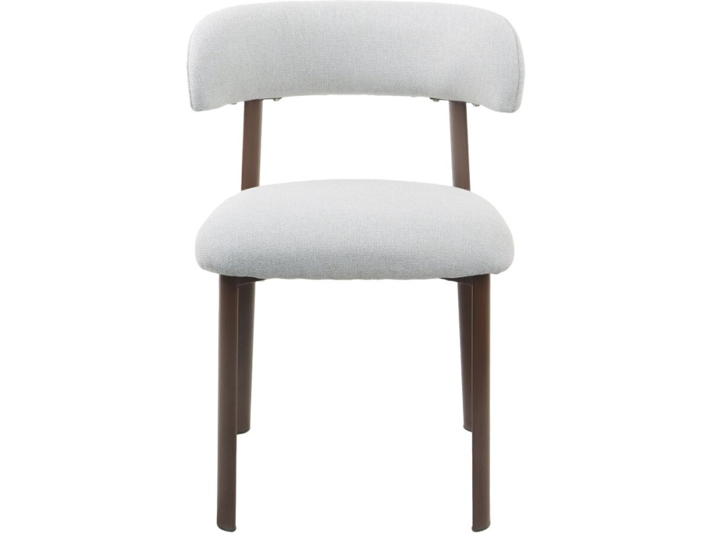 Lote de 2 sillas de comedor "Aurea" imitación madera - Gris claro