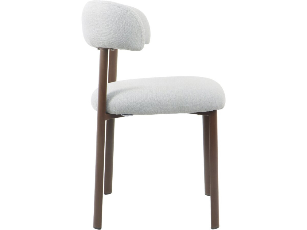 Lote de 2 sillas de comedor "Aurea" imitación madera - Gris claro