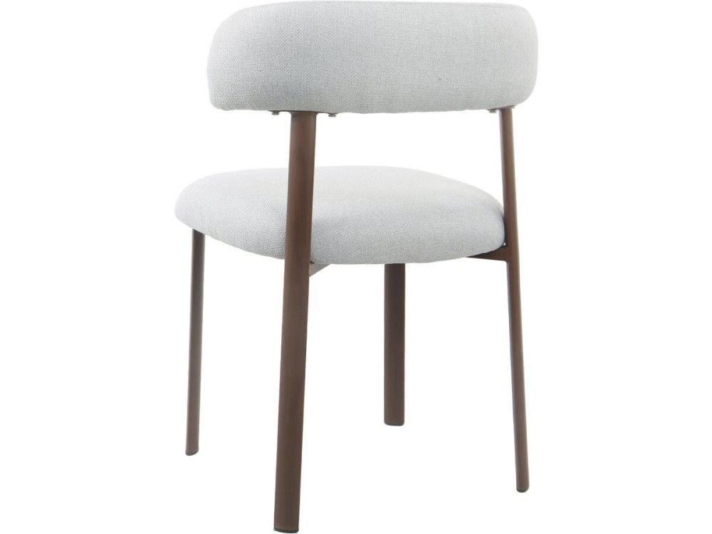 Lote de 2 sillas de comedor "Aurea" imitación madera - Gris claro