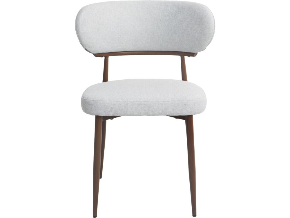 Lote de 2 sillas de comedor "Elora" imitación madera - Gris claro