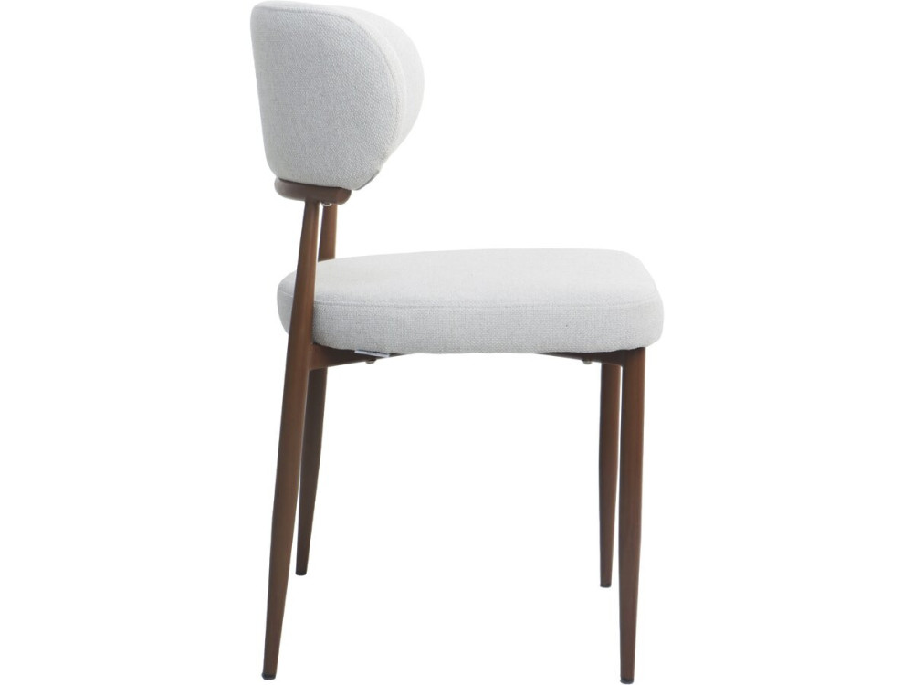 Lote de 2 sillas de comedor "Elora" imitación madera - Gris claro