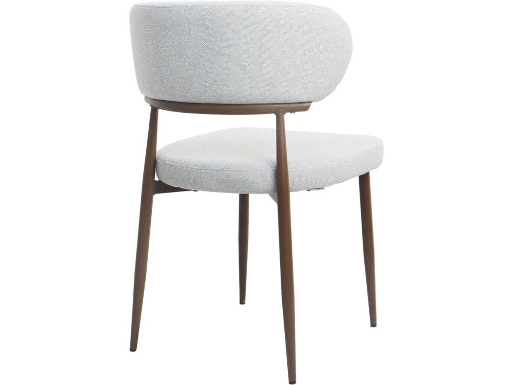 Lote de 2 sillas de comedor "Elora" imitación madera - Gris claro