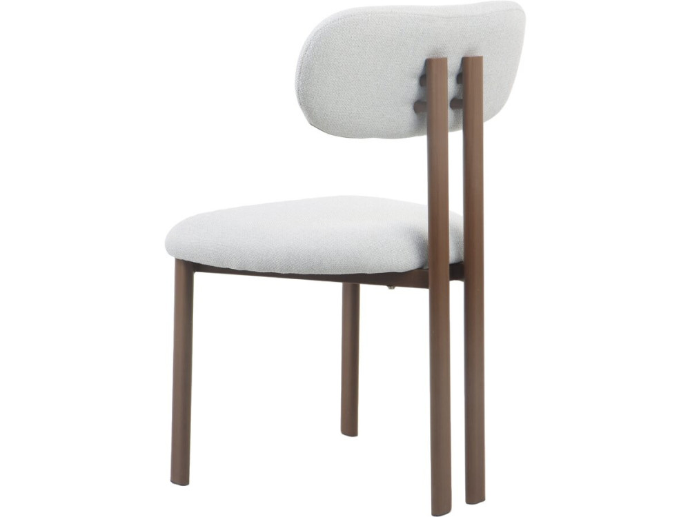 Lote de 2 sillas de comedor "Veralia" imitación madera - Gris claro