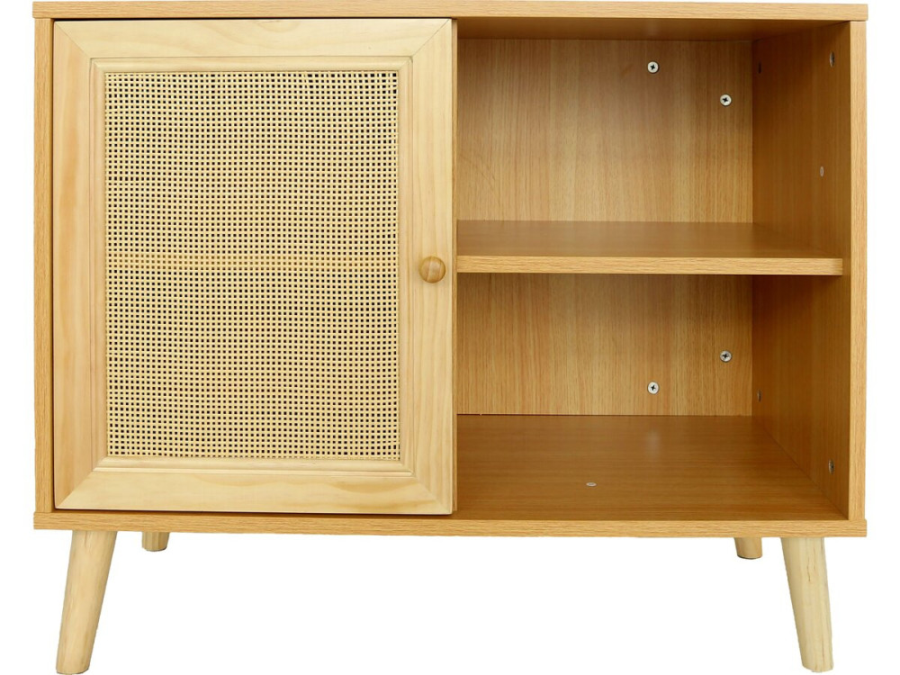 Aparador de madera "Iguana" - 80 x 40 x 66 cm - Marrón -