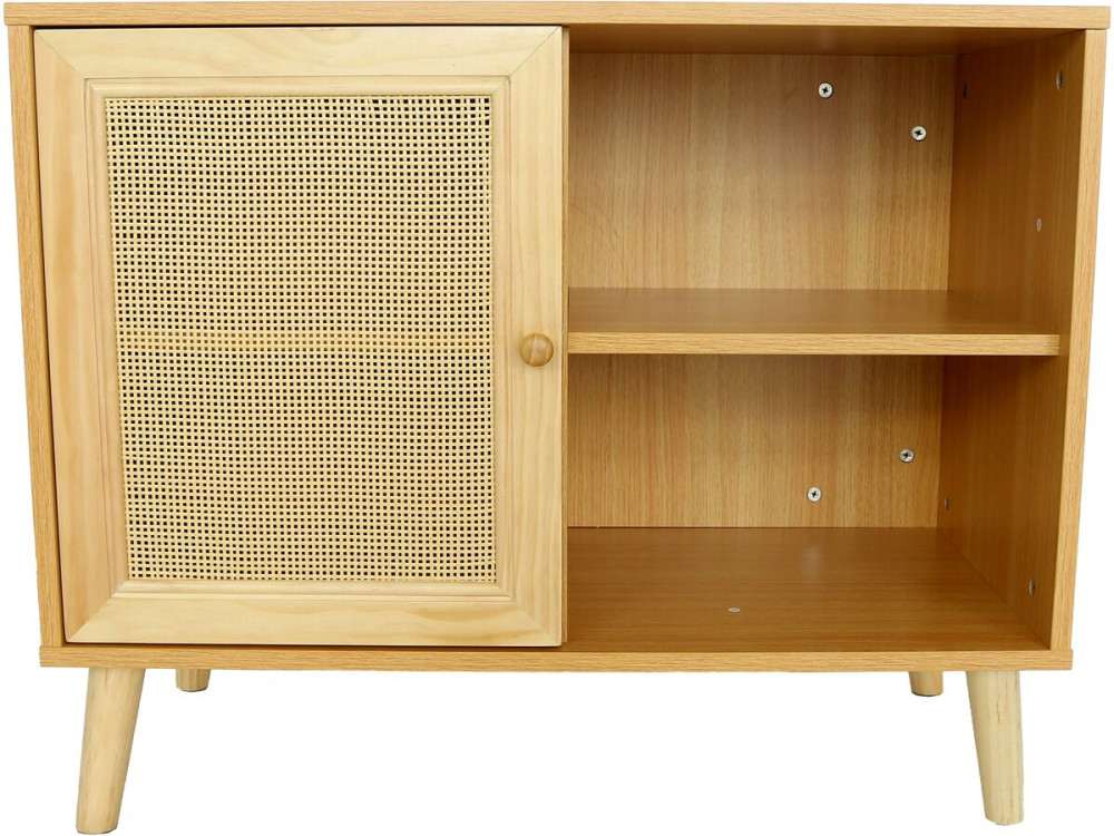 Aparador de madera "Iguana" - 80 x 40 x 66 cm - Marrón -