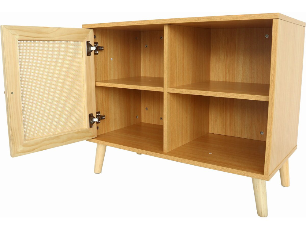 Aparador de madera "Iguana" - 80 x 40 x 66 cm - Marrón -