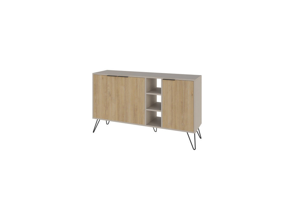Aparador de madera "Clara" - 142 x 36 x 83 cm - Arenisca