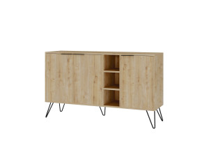 Aparador de madera "Clara" - 142 x 36 x 83 cm - Beige