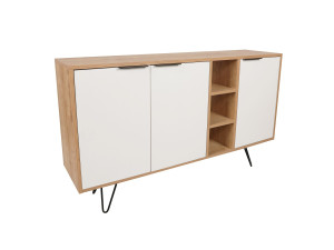 Consola de madera "Clara" 142 x 35,6 x 83 cm - Roble