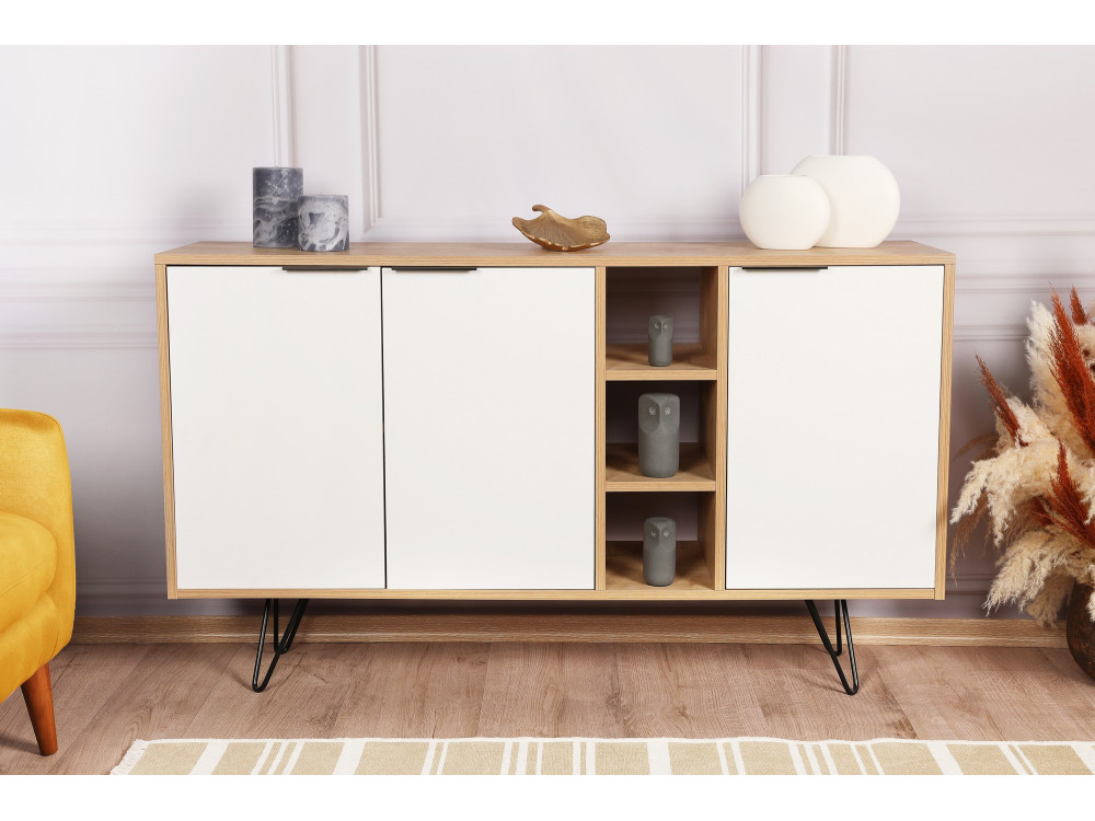 Consola de madera "Clara" 142 x 35,6 x 83 cm - Roble