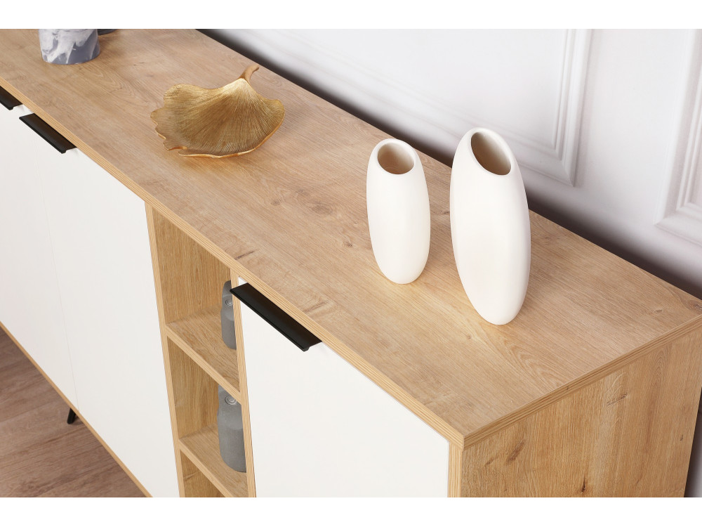 Consola de madera "Clara" 142 x 35,6 x 83 cm - Roble