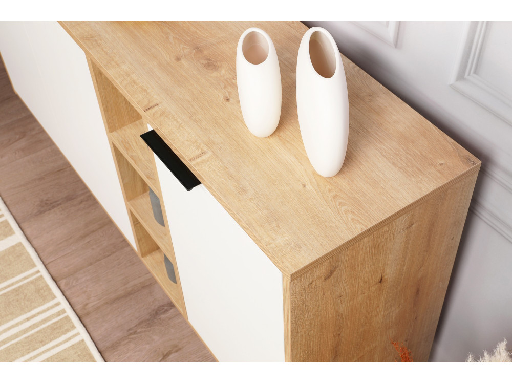 Consola de madera "Clara" 142 x 35,6 x 83 cm - Roble