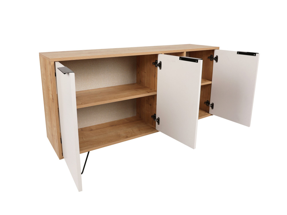 Consola de madera "Clara" 142 x 35,6 x 83 cm - Roble