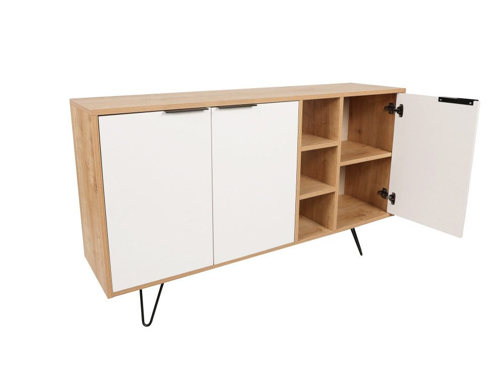 Consola de madera "Clara" 142 x 35,6 x 83 cm - Roble