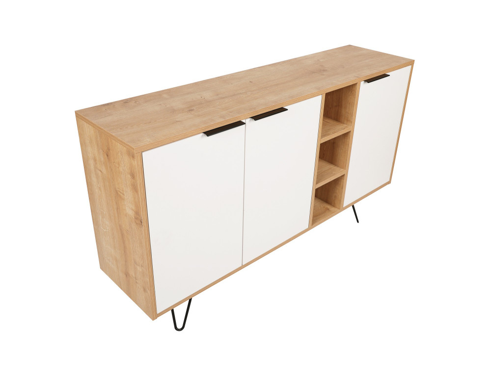 Consola de madera "Clara" 142 x 35,6 x 83 cm - Roble