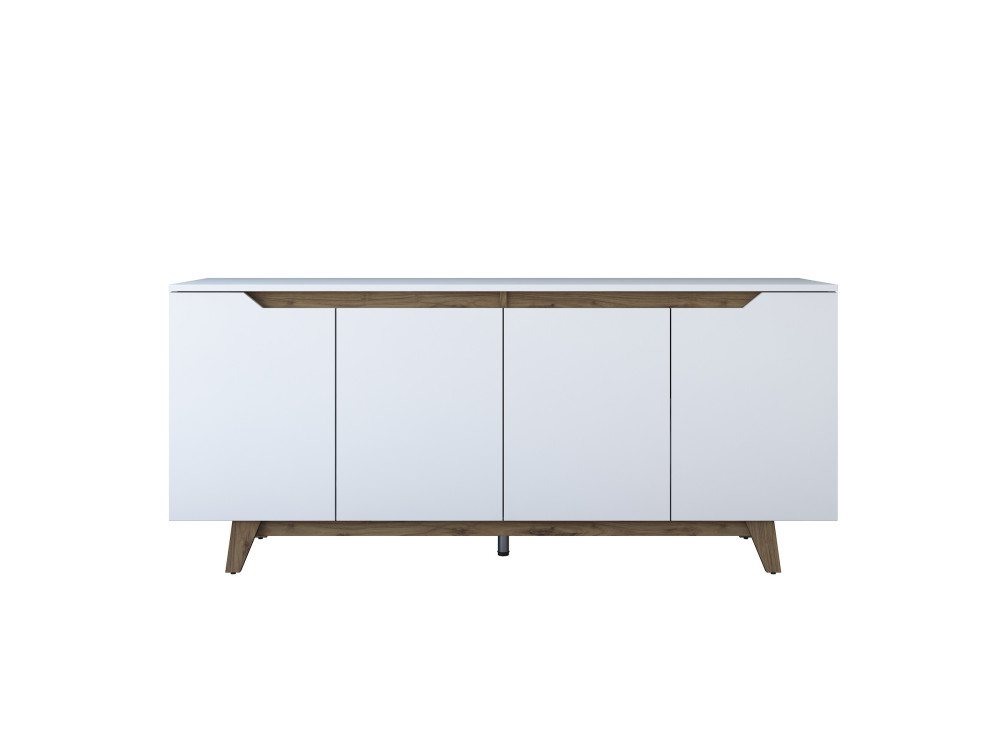 Aparador de madera "Gondol" - 180 x 45 x 79 cm - Blanco