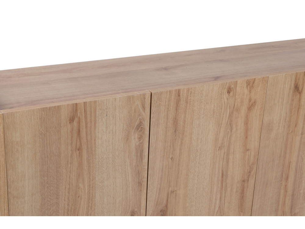 Aparador de madera "Pekin" - 150 x 40 x 76 cm - Marrón