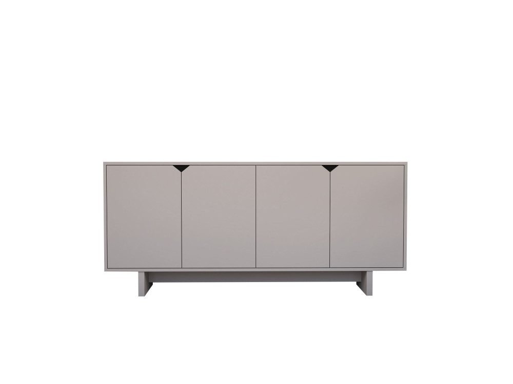 Aparador de madera "Oz" - 180 x 40 x 81 cm - Beige