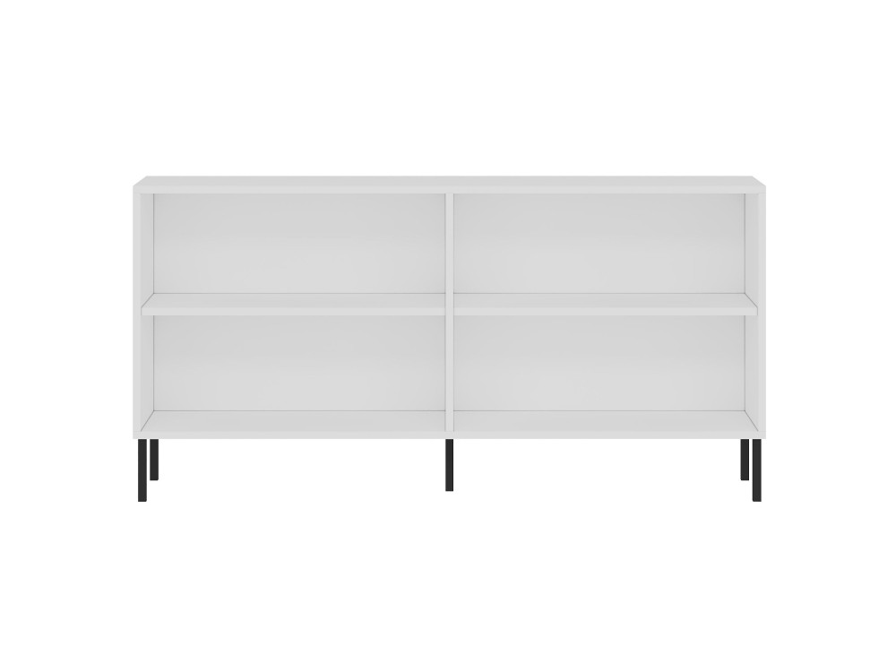 Aparador de madera "Evolet" - 150 x 36 x 75 cm - Blanco