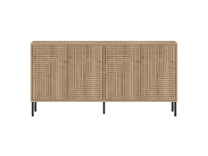 Aparador de madera "Evolet" - 150 x 36 x 75 cm - Beige