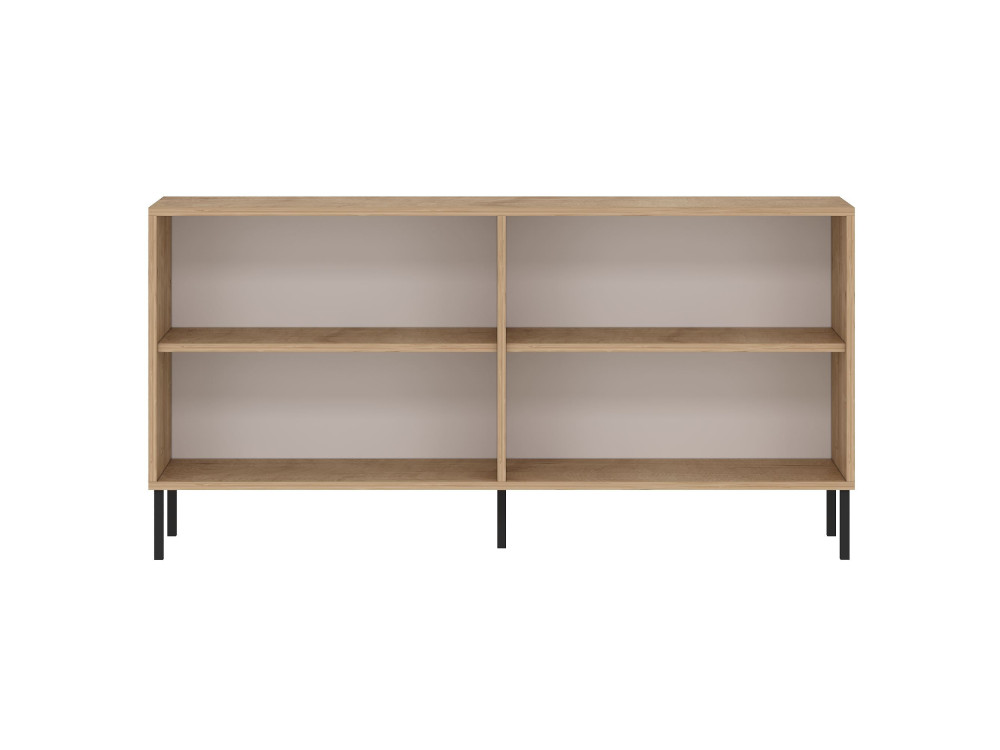 Aparador de madera "Evolet" - 150 x 36 x 75 cm - Beige