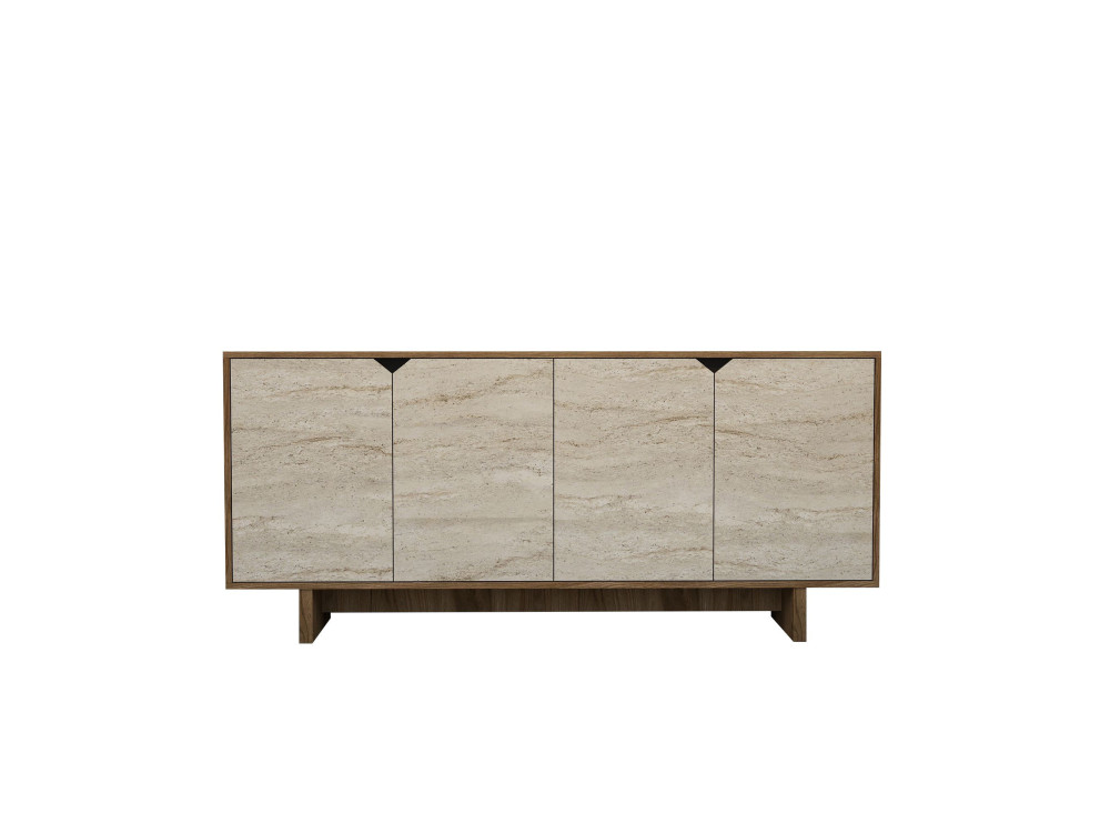 Aparador de madera «Istemi» - 180 x 40 x 81 cm - Travertino